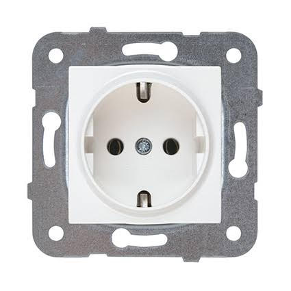 Toma de corriente 2P+T Bornas a tornillo Panasonic Blanco